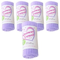 아이센 편백 물방울 샤워타월 BT113, 퍼플, 1개입, 5개