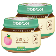 kewpie 極上嚴選 日本蜜桃泥 5M, 蜜桃, 70g, 2罐