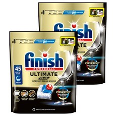 finish 洗碗機專用量子極淨洗碗凝珠 45顆, 2包