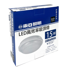 TOA 東亞照明 LED高效率吸頂燈 15W 防水型, 晝光色 6500K