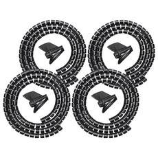 WithWin 魔術電線整理套, 黑色, 4套