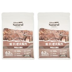 Dibaq Natural moments 自然嗑 低卡/老犬配方乾糧, 2袋, 300g, 雞肉+火雞肉