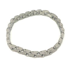 宣傳針灸潤滑凝膠22片鍺手鍊 A51 銀色, 1個