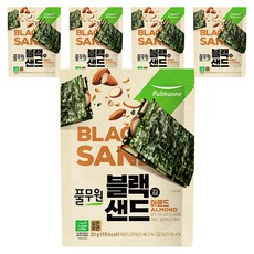 풀무원 블랙 김샌드 현미, 20g, 5개
