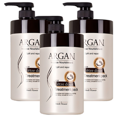 Mediflower Argan Ettus 護髮套組, 1L, 3個
