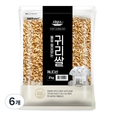 더담은 불릴필요없는 귀리쌀, 2kg, 6개