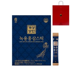 Gaeseongsangin 鹿茸紅蔘飲隨身包禮盒+提袋, 100回, 1盒