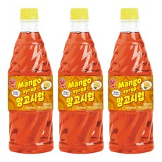 오쉐프 망고시럽, 3개, 1kg