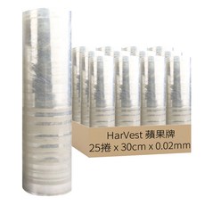 HarVest 蘋果牌 PE膜 30cm x 0.02mm, 25捲