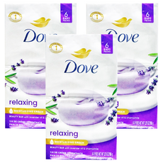 Dove 多芬 保濕舒緩潔膚皂 洋甘菊薰衣草香 6個 3盒, 636g