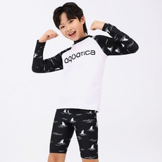 아쿠아티카 아동용 only one 래쉬가드 + 스윔팬츠 세트 AQA487