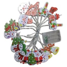 半島良品 鐵藝聖誕佈置燈串 3米, 1個, 暖白