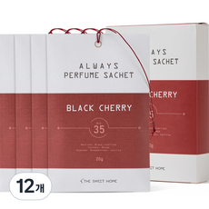 the Sweet Home Always 香氛袋 衣櫃芳香劑, 20g, 12個, 黑櫻桃