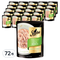쉬바 1세 이상 고양이 주식 파우치, 참치, 70g, 72개