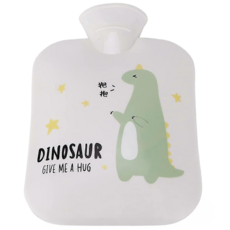 防爆防漏暖手熱水袋 恐龍圖案, 1個
