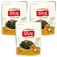 廣川海苔 含有香醇杏仁的海苔酥, 40g, 3個