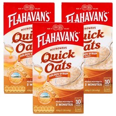 플라하반 퀵오트밀 골든시럽, 400g, 3개