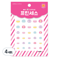 에이프릴네일 마이리틀 프린세스 키즈 네일스티커, P003K 살랑살랑 봄바람, 4개