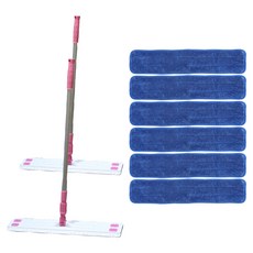 A-Clean Pusher Cleaner 白色+粉色大號60cm+豪華頂墊藍色3p套裝, 2組