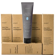 simplyO [Vegan Life] 深層清潔牙膏 冰薄荷, 130g, 6個