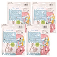 Splash About Happy Nappy Duo 銀離子3D雙層游泳尿布褲 彩虹熱氣球, XL, 4件