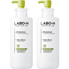 라보에이치 프로바이오틱스 탈모 완화 민감더마 샴푸, 400ml, 2개