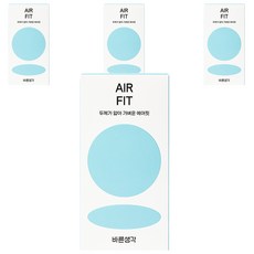 바른생각 에어핏 일반형 콘돔, 12개입, 4개