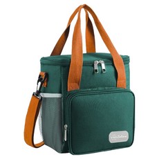 Yegrina 保溫保冷防水便當野餐包, 1個, 綠色