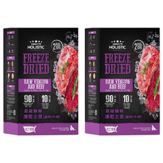 ABSOLUTE HOLISTIC 犬主食凍乾, 鹿肉 + 牛肉, 360g, 2盒