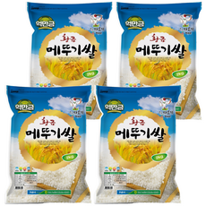 억만금 2025년 햅쌀 황금 메뚜기쌀, 상등급, 2kg, 4개