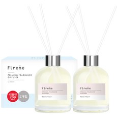 Flrene NEW 室內用芳香擴香瓶 200ml 2入 + 擴香棒 10入, 紅果, 400ml, 1套