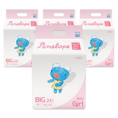 페넬로페 씬씬씬 플러스 팬티기저귀 여아용, 6단계, 96매