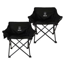 MonOr 舒適露營椅 + 收納袋, 黑色, 2套