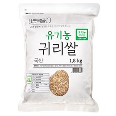 바른곡물 국내산 유기농 귀리 쌀, 1.8kg, 1개