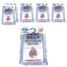 激乾吊掛式除濕劑500ml, 衣櫃除濕、防霉、除臭、大容量, 250g, 6包