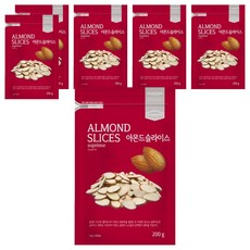 리치팜너트 아몬드슬라이스, 200g, 6개
