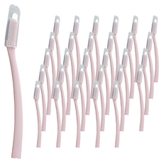 신도프라임 일본칼날 안전캡 눈썹칼, 베이비핑크, 40개