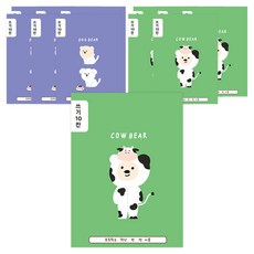 아트모아 초등 쓰기10칸 점선 노트, 랜덤발송, 12개