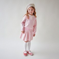 MARI N MORI 女童Ellie格紋針織裙套裝