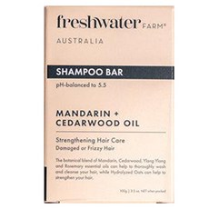 Freshwaterfarm 柑橘雪松洗髮皂, 1個, 100g