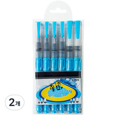 벨리안 펌프형 워터브러쉬 블루 6종, S, 2개