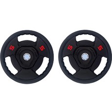 멜킨스포츠 TPU우레탄 원판 30mm 경량 역기 데드리프트, 5kg, 2개, 혼합색상