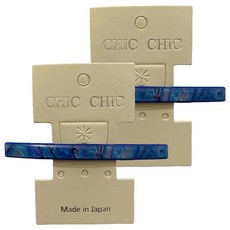 CHIC CHIC 日本造型自動夾 Set, SY12808, 2入/組, 日本設計, 一字藍色, 1組
