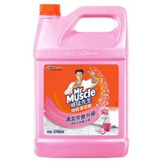 威猛先生 地板清潔劑 完美花香 清潔芳香升級 溫和近皮膚pH值, 3.785L, 1桶