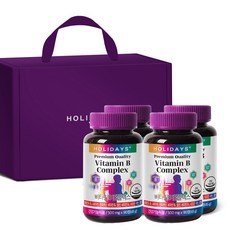 홀리데이즈 비타민B 컴플렉스 선물세트, 90정, 4개