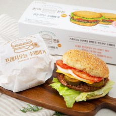 프레시오늘 신선냉장 한끼든든 한돈한우 수제버거, 280g, 2개