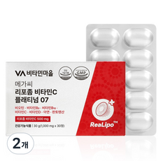 Vitamin Village Mega-C 脂質體白金 07 維他命C 30g, 2個, 30錠