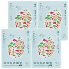 裸廚房 大寶寶粥 鯛魚鮮蔬 營養師精準比例配置, 320g, 4盒