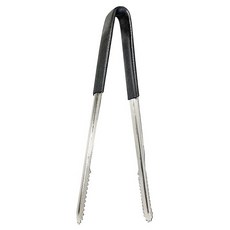 生活King 防燙止滑夾/露營烤肉夾/油炸夾-8吋, 1入, 黑色