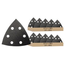BOSCH 博世 台灣公司貨 三角形自黏砂紙5件組 P320 2608605197 黑色, 10片